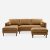 Madison Leather Sectional With Ottoman