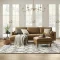 Madison Leather Sectional With Ottoman