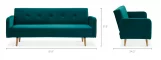 Nathan Velvet Sofa Bed